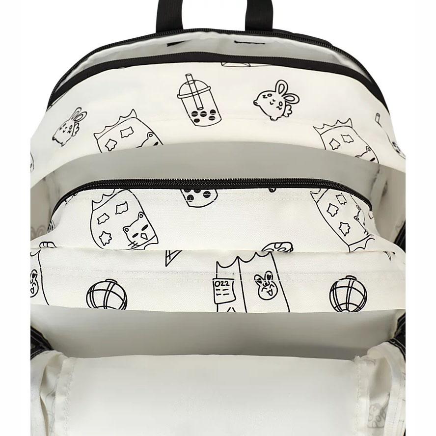 Sac à Dos Scolaire JanSport Main Campus Blanche | FDI-51951476